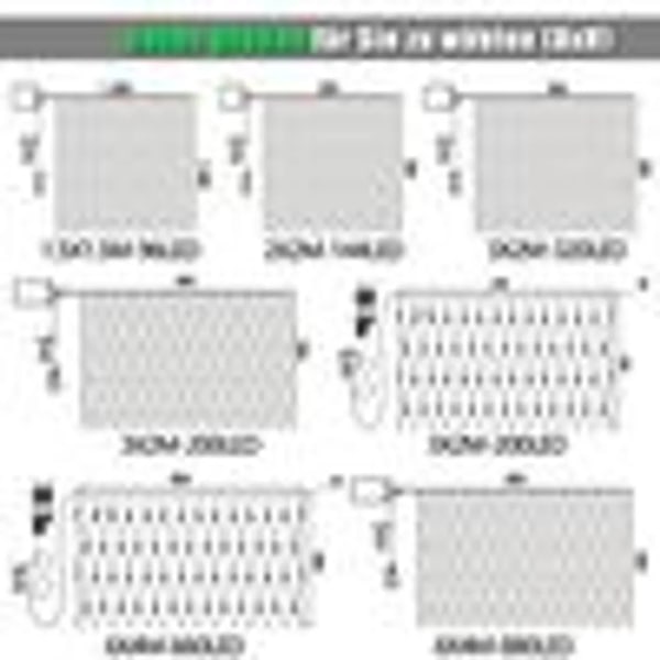 6X4m 880LED LED-ljusslinga inomhus utomhus julbelysning