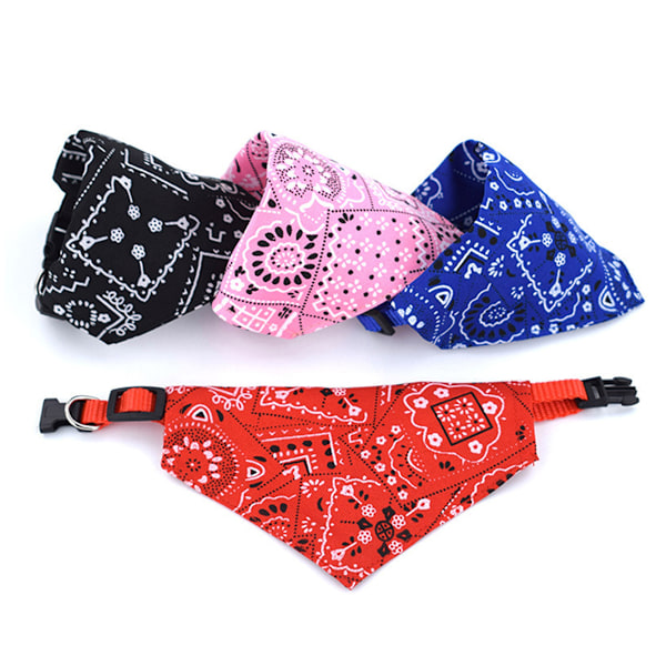 4 kpl Koiran Bandana-kaulus, Pennu & Kissa, S, M, L Säädettävät Kaulukset, Syntymäpäiväjuhla-asu