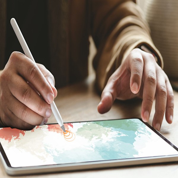 Silikonbeskyttelse for Apple Pencil-tupper (1. og 2. generasjon), sklisikker og støydempende