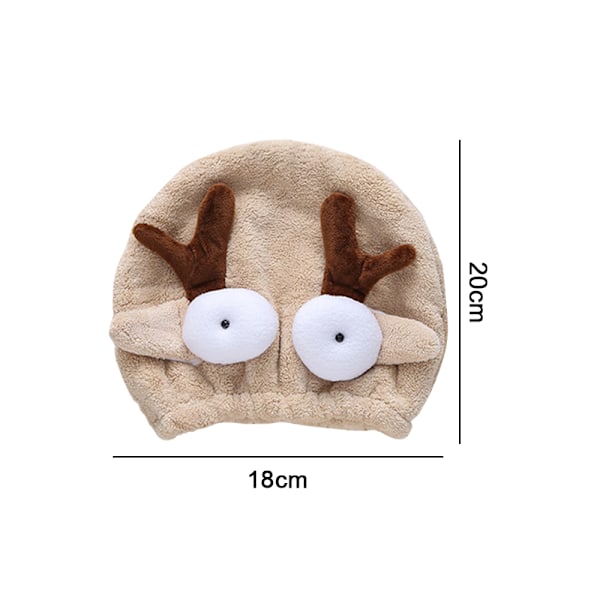 2-pack Mjuka Absorberande Snabbtorkande Hårhanddukar för Barn - Huvudomslagssats