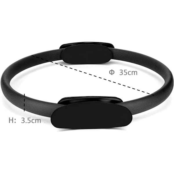 Pilates Ring Magic Fitness Cirkel - Træningsudstyr til Modstand for at Tone og Forme Indre og Ydre Lår, Mavemuskler og Ben