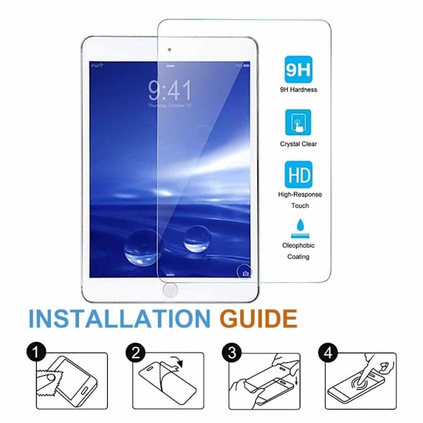 2 kpl näytönsuoja iPad 9,7\"|2.5D läpinäkyvä 2,5D