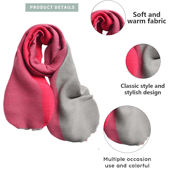 Dame Skjerf Stor Pashmina Sjal og Wraps Teppe Skjerf for Kveldskjole Varmt Daglig Reise Kontor, 68cm*200cm
