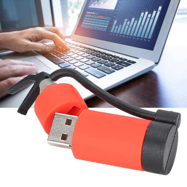 USB-minne med brandbil-motiv för datalagring och överföring - perfekt födelsedagspresent 128GB