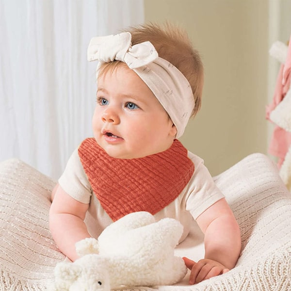 Puuvillainen vauvan sylkeilyliinasetti Unisex - Puuvillaiset sylkeilyliinat vastasyntyneille