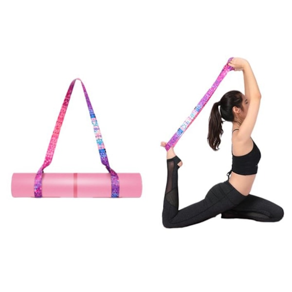Yogamåttebånd, Justerbar Holdbar Yogamåttebærer & Strækrem, Flere Farvevalg