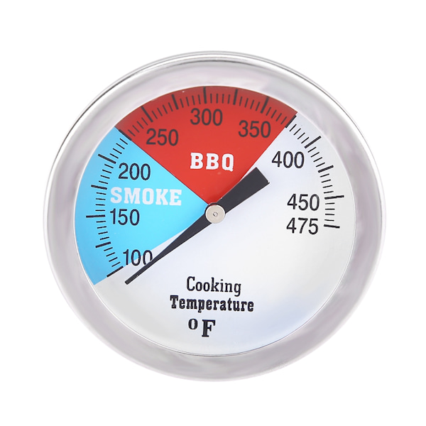Rustfrit Stål 100-475℉ BBQ Grill Ryger Termometer Temperaturmåler Tester Monitor