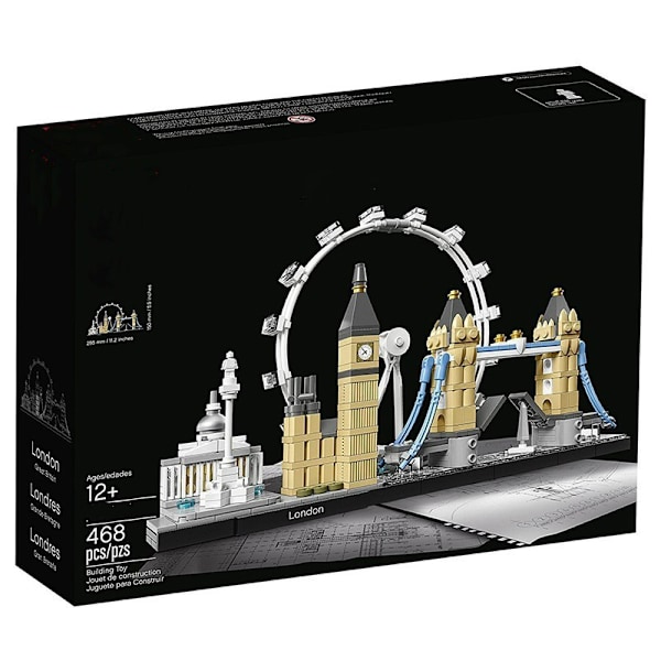 London Skyline Bygningsmodel Byggeklodser Puslespil Legetøj til drenge Gave