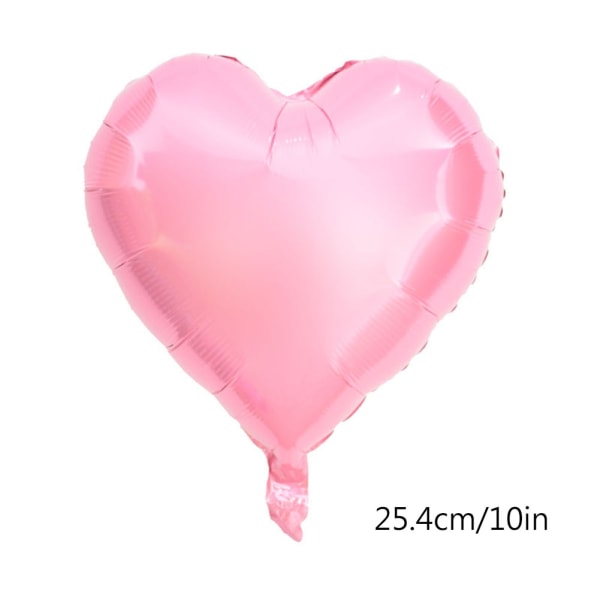 10 st 10" hjärta aluminiumfolie ballonger fest bröllopsfödelsedag