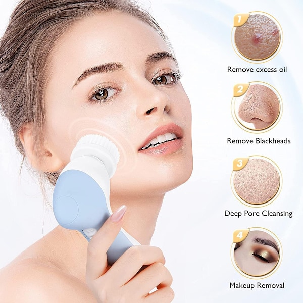 Elektrisk Exfolierende Spinrenser Enhed Vandfast Dyb Rengøring Exfoliering Roterende Spa Maskine
