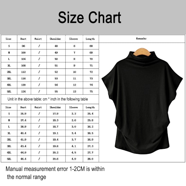 Elegant Blouse med Korte Ermer, Mock Neck og Bånd i Ryggen for Kvinner