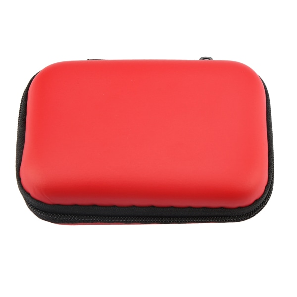 Bärbar liten case för hörlurar Bärväska Bag Box (röd)