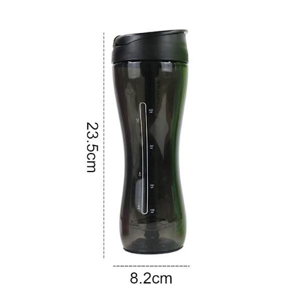 Shakerflaska - Läckagesäker, Osplitterlig, Luktresistent, BPA-Fri Plast Hybrid Vattenflaska Shakerflaska