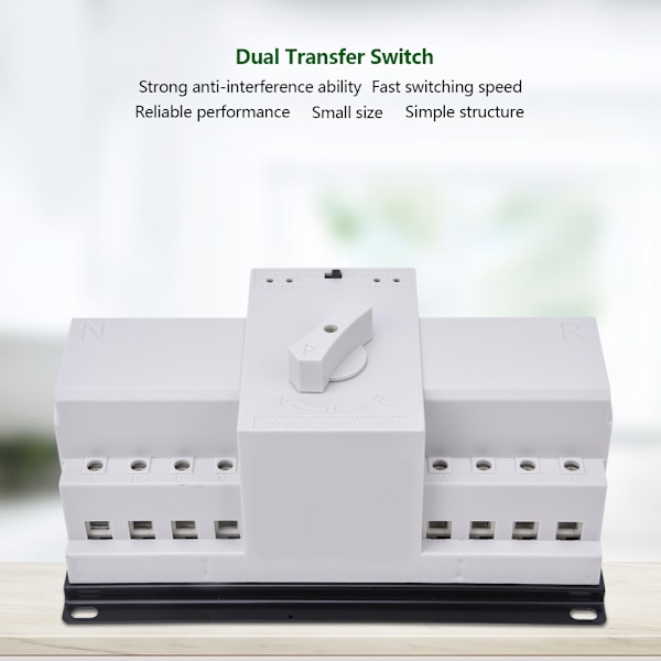 400V 4P 10A Automatisk Overførselsafbryder Dobbelt Strømforsyning Toggle Switch til Højhus
