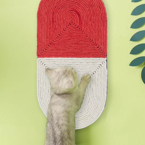 1 st tvåfärgad sisal kattklösbräda Hängande kattklösbräda husdjursleksak