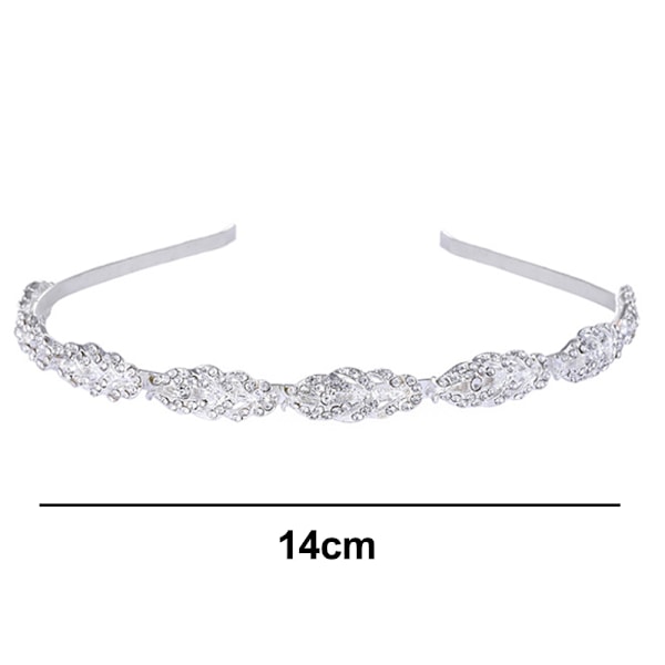 Blommig design strass kristall bröllop diadem brud huvudbonader enkel design brud diadem