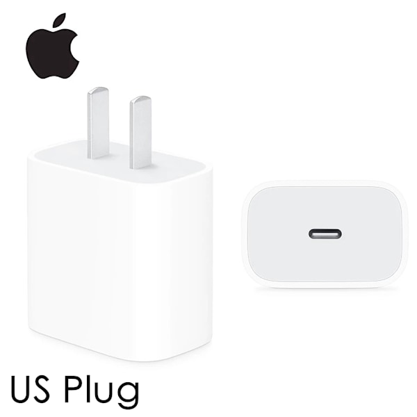 Original, 20W, USB-C, Strömförsörjning, iPhone, Typ C, snabbladdare EU add 1M for15