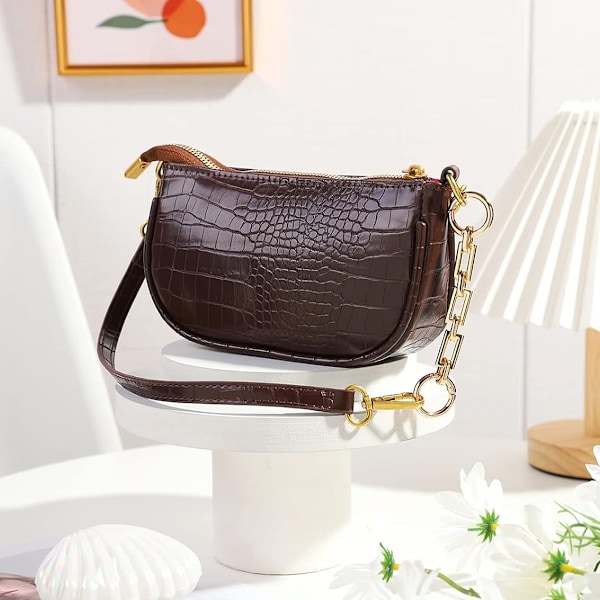 2 st väska rem förlängare väska förlängare kedja avlång form ersättning väska kedja förlängare väska berlocker för crossbody väska handväska axelväskor