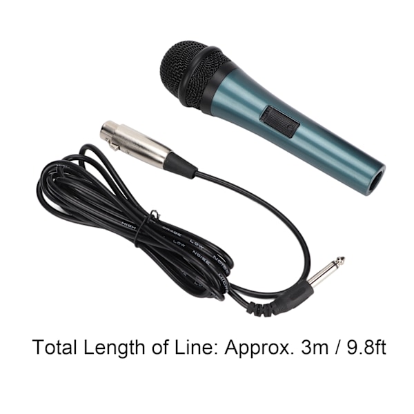 Dynamisk Kabel-XLR Handhållen Mikrofon Stativ för Högtalare Mixer Förstärkare Hembio