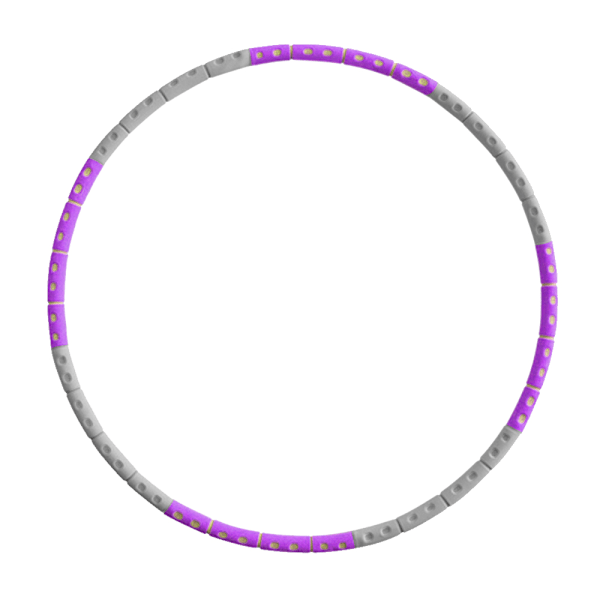 SEANCHEER Viktad Hola-Hoop Avtagbar Träning Hoop, 2 till 5lb Justerbar, 8 Sektioner Bärbar Inomhus och Utomhus Hula-Hoop, Perfekt för Vuxna