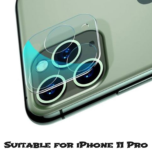 iPhone 11 Pro Kamera Linsebeskyttelse Hærdet Glas 0,2mm Transparent