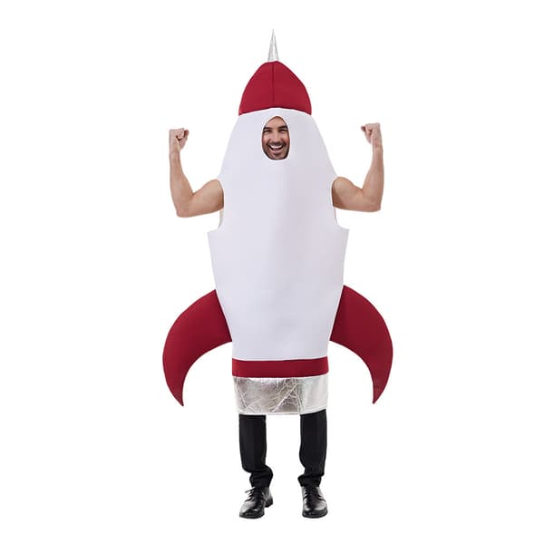 Adult Inflatable Costume, Full Body Rocket Backpack Astronaut