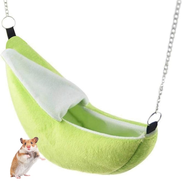 Hamsterbädd Hus Hängmatta Liten Djur Varm Bädd Hus Bur Bo Hamster Tillbehör för Socker Glidare Hamster Liten Fågel Husdjur