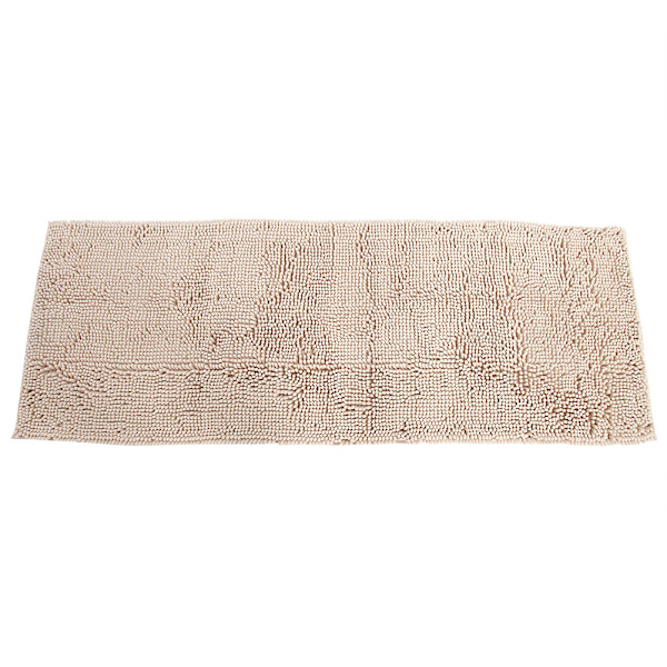 Chenille Halkskyddande Vattenabsorberande Halkskyddande Matta Badrum Vardagsrum (Kamel)