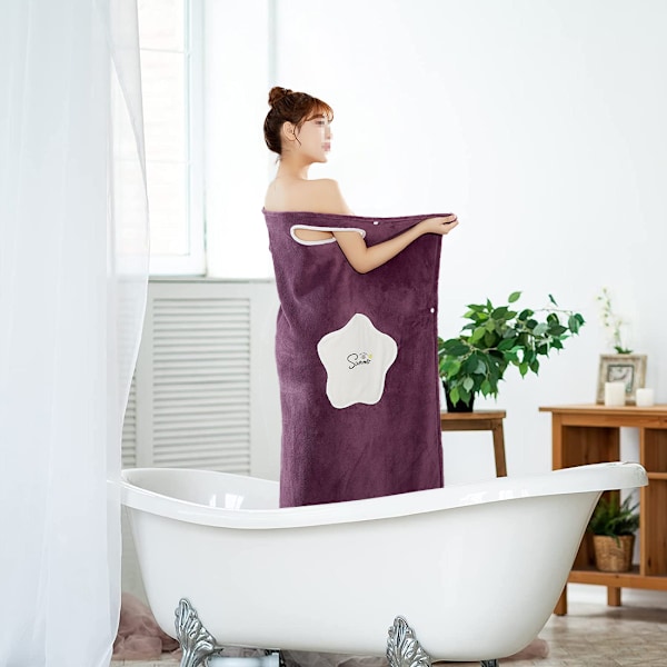 Naisten Spa-Pehmeä ja Mukava Imeytyvä Mikrokuitu-Uimapyyhe