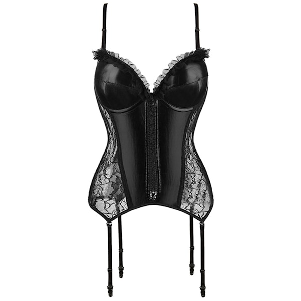 Sexy Spændebånds-Korset Lingeri til Kvinder Blonder Korset Bustier Strømper Overbust Korset Boudoir Outfits