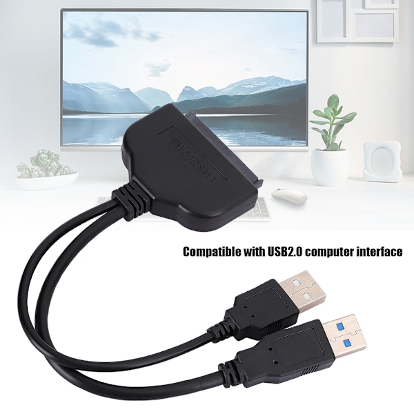USB 3.0 till SATA-kabel Hårddisk Konverterare Hög Hastighet Överföring Seriell Port Adapter