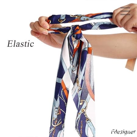 Hårbånd Scrunchies Satin Silke Hårbånd Sløjfe Hår Scrunchie Blomst Hår Elastiske Hårtilbehør til Kvinder og Piger