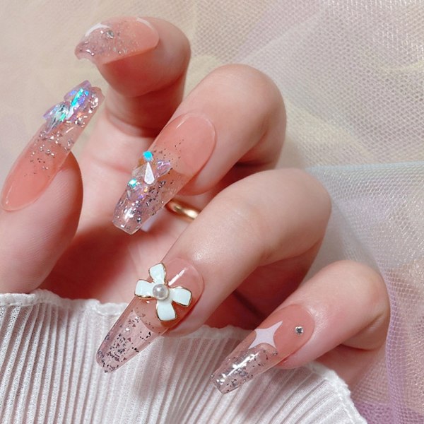 3D Nagelcharms Bågar, 30 st Bågknutar Pärlor Ädelstenar Nageldekorationer för Nagelkonst Dekor, Metall Legering Nagel Dubbar för DIY Smycken Mobiltelefonhantverk