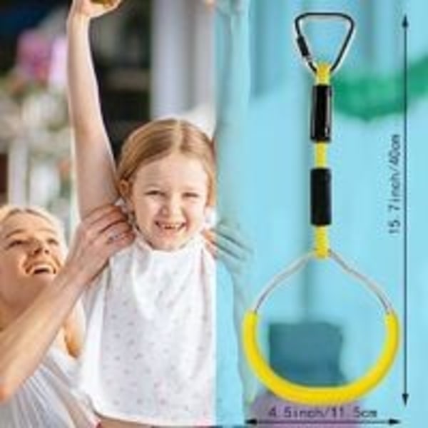 Gymnastikring för barn, Tillbehör till svängtrappets, klätterställning, svängring, slackline ninjalina, hinderbanasutrustning för utomhusbruk,