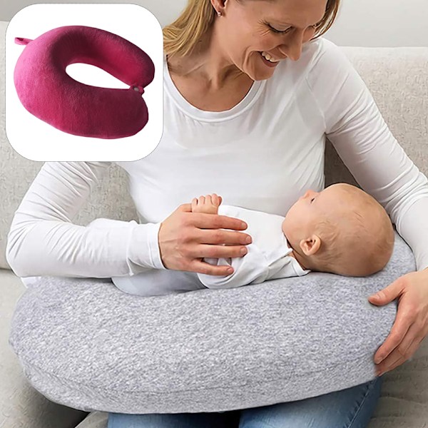 Amningskuddeöverdrag 100% slät stickad bomull 2 stycken mjukt amningskuddeöverdrag, lämpligt för ammande mödrar