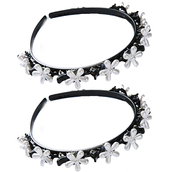 Rhinestone-koristellut tuplat otsatukka-hiuspinnit - hiuspanta hiuslisäkkeet, punotut hiuspanta klipsien kanssa, kierrettävät hiuspanta