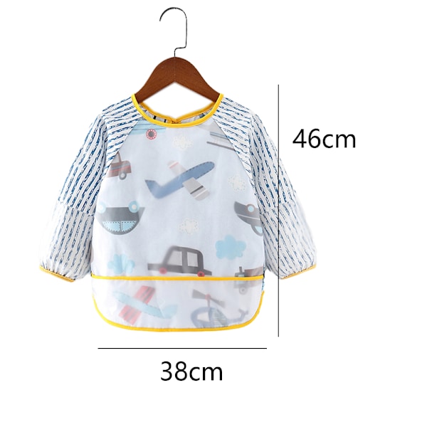 Børne Spiseoveralls, Baby Vandtæt Langærmet Vendbar Tøj