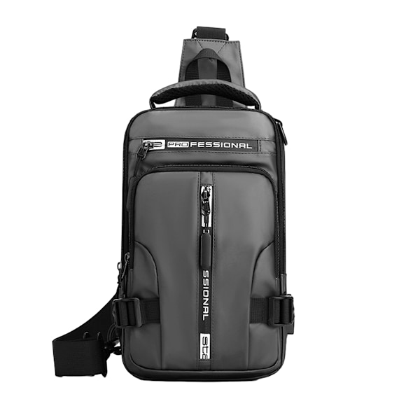 Nylon Messenger Bag med USB-ladingspورت مقاوم للماء حقيبة كتف حقيبة سفر حقيبة صدرية كاجوال حقيبة ظهر للرجال