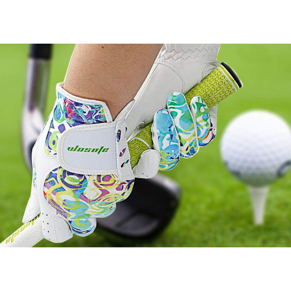 Golfhandsker til Kvinder Damer Blødt Læder Tilbehør Åndbart for Anti-Slip Handsker 1 Par