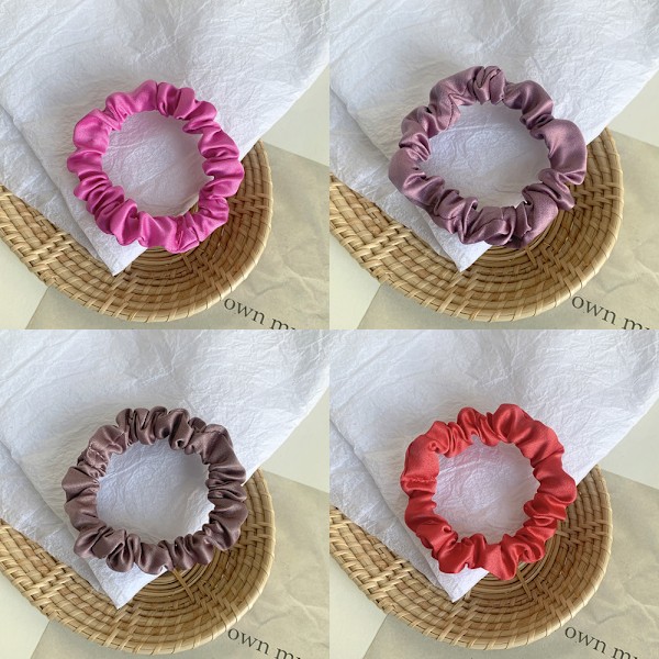 16 stk Satin Hårbånd for Søvn Natt Scrunchie, Hårtilbehør Hårtau Hodeplagg for Kvinner