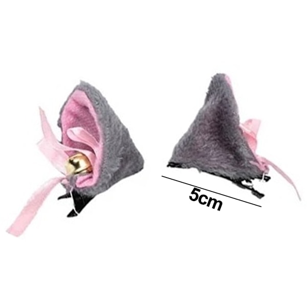 Fluffy Plush Anime Naisten Bell Cosplay Jousi Hiukset Tarvikkeet Lolita Hiuspinni Päänauha Kissan Korvat