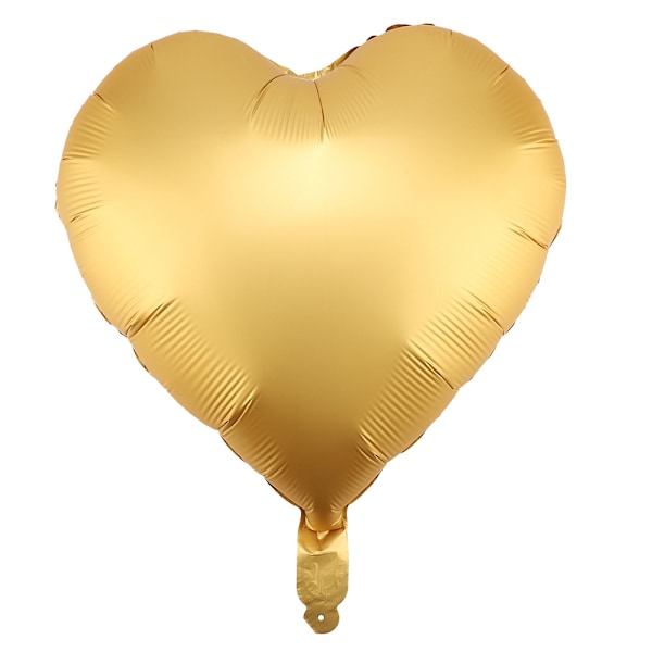 10 stk. 18\" Multifarvede Hjerteformede Latexballoner Bryllupsfest Dekoration Ballon (guld)