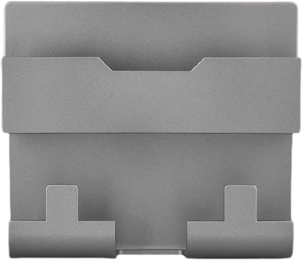 Wall Mount for Mobile Phone Charger, Multifunctional Phone Stand with Key Holder, Remote Control, Storage Box Grey - Grau