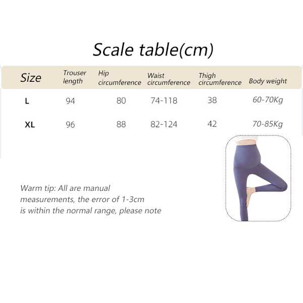 Gravide tights for kvinner Overbelly gravide yogatights