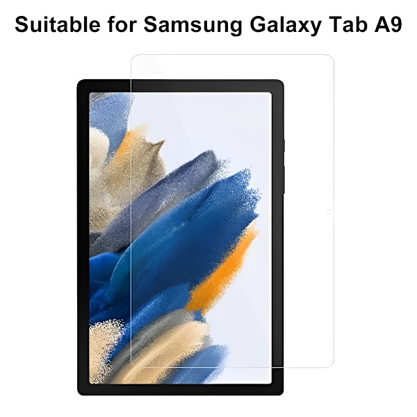 SKALO Samsung Tab A9+ Skærmbeskytter i Hærdet glas Transparent