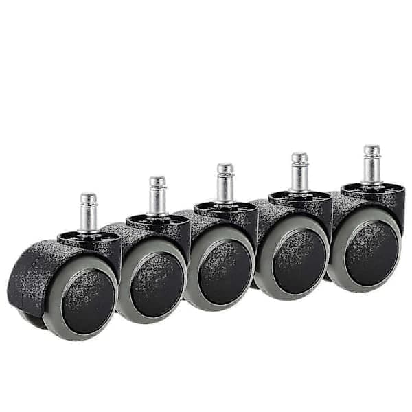 Kontorstolhjul, 5-pakning, passer til IKEA-stol (10mm x 22mm) Heavy-FA-