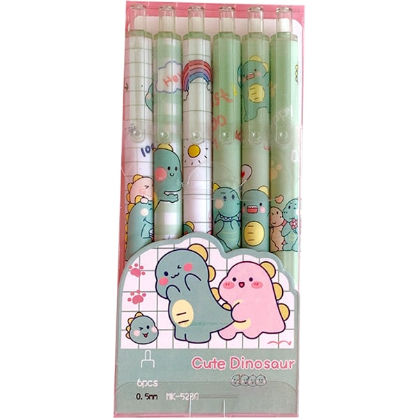 Søde Kuglepenne Sort Blæk, 0,5 mm Gelpenne Nice Kawaii Kontor Skole