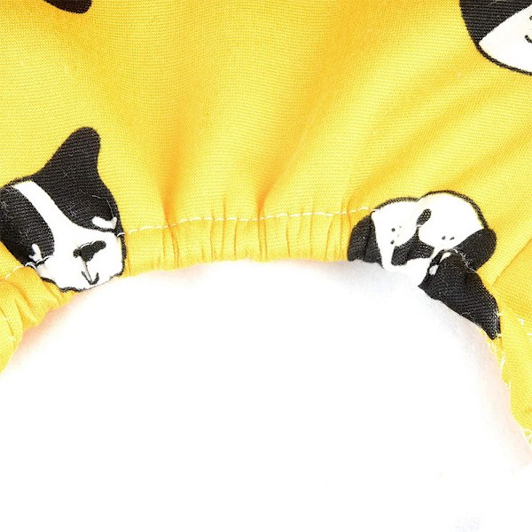 Varmt hjemmetøj til kæledyr Hundetøj Kæledyr firebenet sweater Gul hvalpe tøj