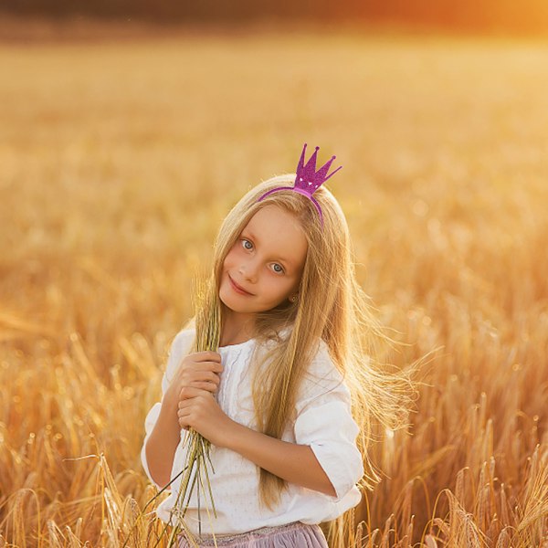 Fairy Girls Kiiltävä Kruunu Päännauha Prinsessa Tyttö Kruunu Päännauha Taaperolle Tytölle Naisille Syntymäpäivä Hääpuku Juhla Hiusten Tarvikkeet
