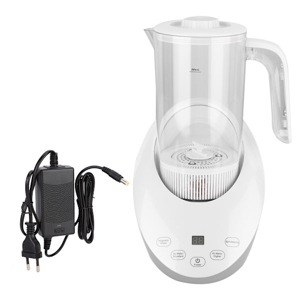Hydrogenrig Vandgenerator Elektrolyse Vandkoger Flaske EU Stik 100-240V